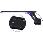 Lampe � led d'aquarium avec pince 35 - 55 cm bleu et blanc vidaxl