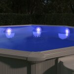Lampe led flottante submersible de piscine multicolore vidaxl