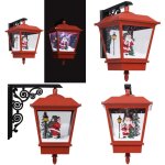 Lampe murale de nol lumires led et pre nol rouge 40x27x45cm - lampadaire noel - dcoration noel - ...