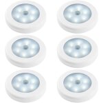Lampes de nuit dtecteur de mouvement, lot de 6 action active capteur de luminosit led lumires dans ...