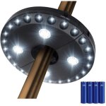Lampes pour parasol patio parapluie light 3 mode de luminosit� 28 lumi�res led � 220 lux - porter 4 x ...