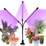 Lampe de plante 30w, lampe de croissance lampe horticole � trois t�tes avec cou de cygne flexible 360�, ...