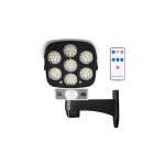 Lampe solaire d'extrieur avec dtecteur de mouvement sans fil et camra de scurit factice ip66 tanche ...