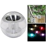 Lampe solaire led flottante boule, lumi�re de piscine color�e, lumi�re pour plein air pour patio, etang, ...