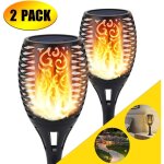 Solde - lampe solaire, lumi�re solaire de torche, lumi�re de flamme effet lampe d�coration de scintillement ...