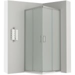 Lana cabine douche h 190 cm porte coulissante opaque 90 x 90 cm