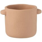 Cache - pot en ciment marron clair d16h14. 5cm