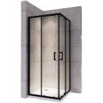Saniverre - lanablack cabine de douche h 180 cm porte coulissante transparente 70 x 100 cm