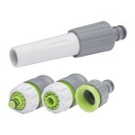 Aroz - kit lance d'arrosage + raccords automatiques plastique lance + raccords �19 mm
