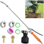 Lance de pulv�risation de 72 cm pour jardin, lance de rechange universelle en laiton (3 / 8  et 1 / 4 ) ...