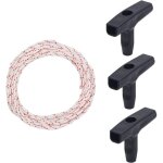 Lanceur tondeuse 10 m�tres 3, 0 mm, corde de traction avec 3 pi�ces poign�e de d�marrage pour pi�ces ...
