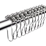 Langray - crochets anneaux de rideau de douche en acier inoxydable chrom� - 12pcs rapanda