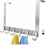 Langray crochets de porte, 6 crochets pour cintres robustes en acier inoxydable sus 304, utilis�s pour ...