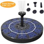Solaire fontaine pompe, 2. 5w énergie solaire eau fontaine pompe avec batterie 400 mah sauvegarde pour ... Solaire fontaine pompe, 2. 5w énergie solaire eau fontaine pompe avec batterie 400 mah sauvegarde pour ...
