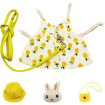 Lapin harnais et laisse, lapins v�tements pour lapin cochon harnais gilet et laisse pour lapin furet ...
