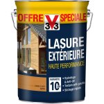 Lasure bois extrieur, haute performance 10 ans v33, offre spciale chne clair satin 5l
