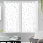 Laurene brise - bise, polyester, blanc, par soleil d'ocre - 60 x 160 cm