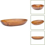 Lavabo bois de teck massif 60x40x10 cm - lavabo en bois - lavabo teck - meuble salle de bain - lavabo ...