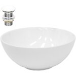 Luxebath - ecd germany lavabo en c�ramique, � 320x135 mm, blanc, avec garniture de vidage 1 1 / 4, pour ...