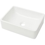 Helloshop26 - lavabo cramique lave - mains vasque evier pour salle de bain toilette 41 x 30 cm blanc ...