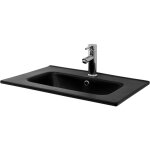 Luxebath - ml - design lavabo en céramique noir mat 61x16, 5x46 cm, rectangulaire, vasque à poser moderne, ... Luxebath - ml - design lavabo en céramique noir mat 61x16, 5x46 cm, rectangulaire, vasque à poser moderne, ...