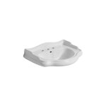 Cristina ondyna - lavabo chambord a suspendre ou sur colonne 73 - 54 cm percage 3 trous wch7454