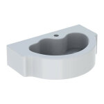 Geberit - lavabo bambini pour enfants, 60x40cm, troude robinetterie au centre, sans trop - plein, blanc ...
