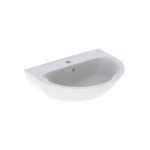 Lavabo geberit renova avec trou pour robinetavec trop plein 650x500mm blanc kt