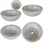 Vidaxl - lavabo marbre 40 cm crème - lavabo rond - lavabo en marbre - lavabo salle de bain - lavabo design ... Vidaxl - lavabo marbre 40 cm crème - lavabo rond - lavabo en marbre - lavabo salle de bain - lavabo design ...