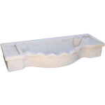 Biscottini - lavabo en marbre blanc �vier de cuisine vasque � poser �vier en pierre �vier int�rieur et ...