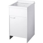 Lavabo en pvc en kit 45x50 pour intrieur / extrieur blanc
