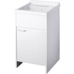 Lavabo en pvc en kit 50x50 pour intrieur / extrieur blanc
