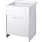 Lavabo en pvc en kit 60x50 pour intrieur / extrieur blanc