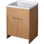 Lavabo en pvc en kit 60x50 pour intrieur / extrieur frne