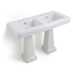 Bleu provence - fifties - lavabo rtro - vasques - 130x55x18cm