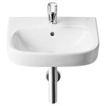 Roca - lavabo suspendu debba 450x370 mm, blanc avec jeu de fixations