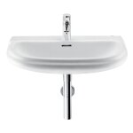 Lavabo suspendu en porcelaine dama retro roca dimensions : 630x505 mm