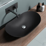 Doporro - sogood lavabo vasque � poser noir 63cm lave main bruxelles858b 63x36, 5x14cm