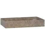 Lavabo vasque à poser luxueux, bac à laver, gris 38x24x6, 5 cm marbre oib1653e Lavabo vasque à poser luxueux, bac à laver, gris 38x24x6, 5 cm marbre oib1653e