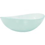 Lavabo vasque � poser luxueux, verre tremp� bac � laver, 54, 5x35x15, 5 cm d�poli oib1806e