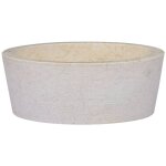 Lavabo  poser lavabo vasque salle de bain crme 40x15 cm marbre