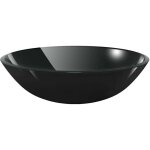 Lavabo verre tremp� 42 cm noir