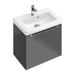 Lave - mains, 500 x 400 mm, rectangulaire, pour robinetterie monotrou , trou de robinetterie perc, avec ...