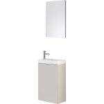 Lave main meuble tortora duofix avec miroir - roca Lave main meuble tortora duofix avec miroir - roca
