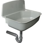 Lave - vaisselle haas wanda avec siphon dn 50 en mat�riau recycl� � 100 % - gris greta