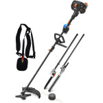 Lawnmaster - d�broussailleuse thermique 26cc 4 en 1 avec d�marrage �lectrique