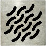 Lazer - grille carr�e 130 x 130 mm wave pour isotanche
