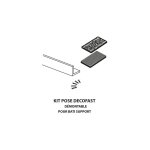 Kit de pose démontable decofast habillage bâti - support lazer Kit de pose démontable decofast habillage bâti - support lazer