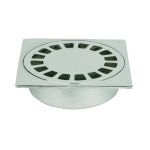 Lazer - siphon de sol laiton solusec 100x100 mm - sortie verticale Ø32 Lazer - siphon de sol laiton solusec 100x100 mm - sortie verticale Ø32