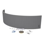 Lazer - tablier de baignoire courbe  carreler 30mm - 2200x600mm 330500